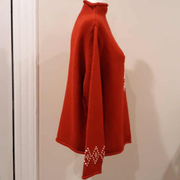 Red snowflake design sweater by Sonoma Size Large - Picture 8 of 12